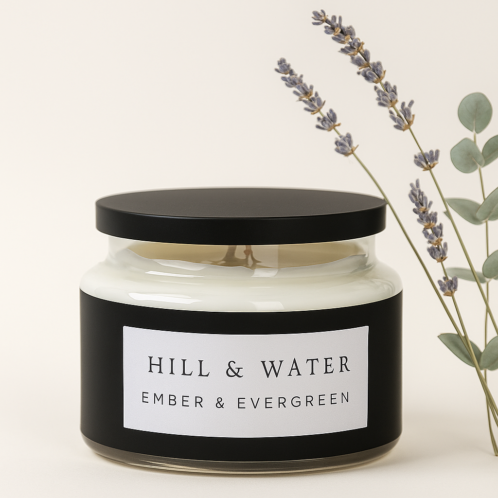 Ember and Evergreen Candle