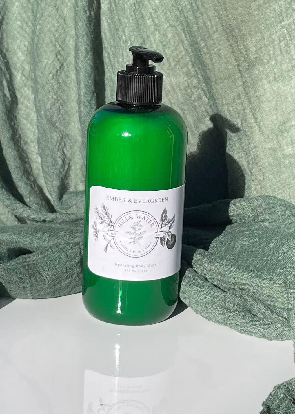 Ember and Evergreen Body Wash