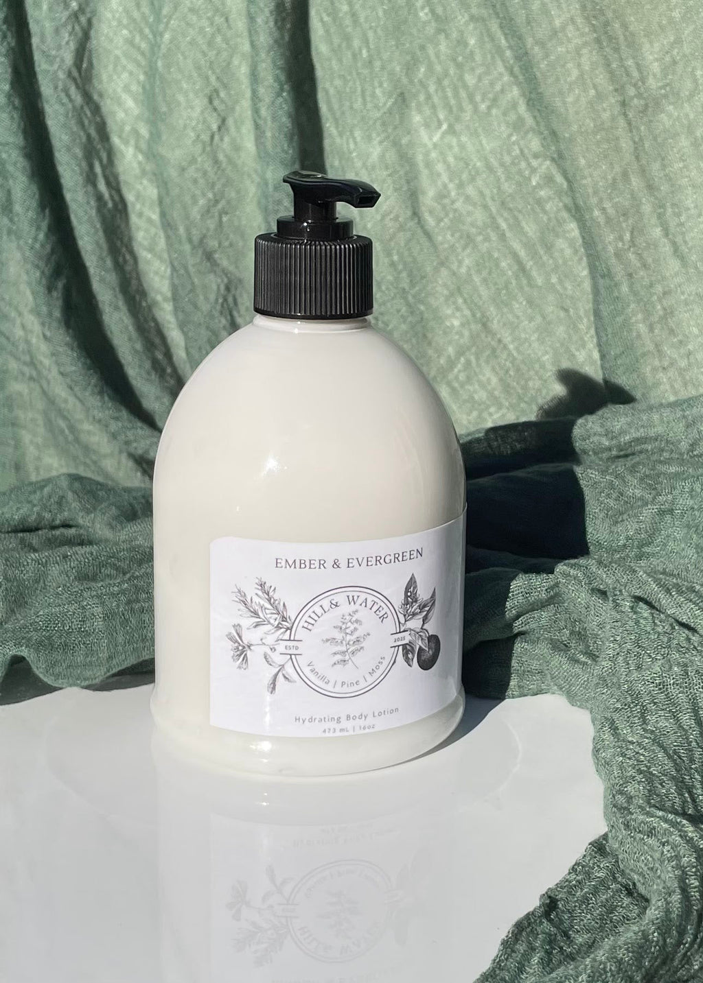 Ember and Evergreen Lotion