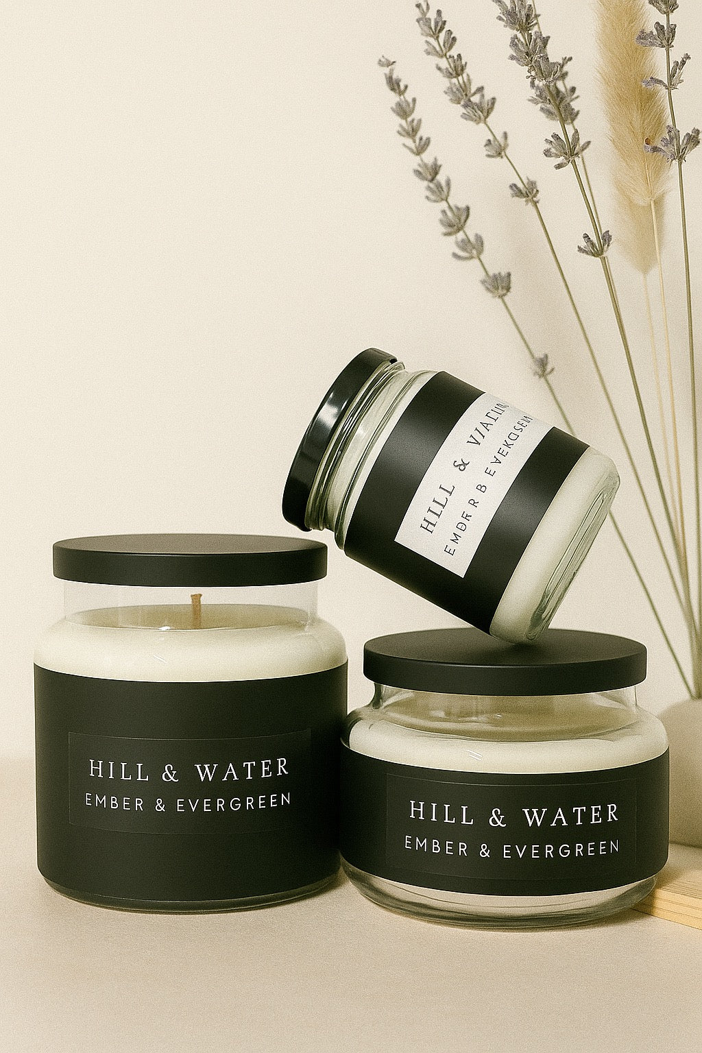 Ember and Evergreen Candle